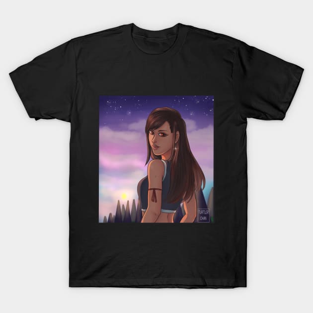 Sunset Beauty - Tifa lockhart T-Shirt by TurtlerChan